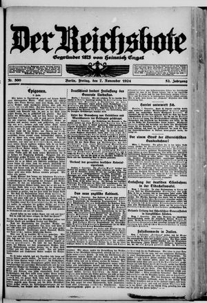 Der Reichsbote vom 07.11.1924