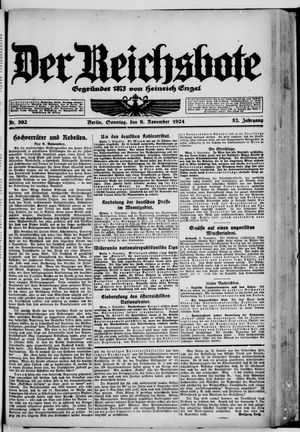 Der Reichsbote vom 09.11.1924