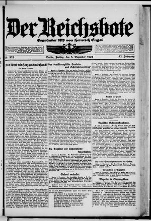 Der Reichsbote vom 05.12.1924