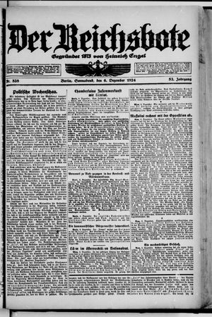 Der Reichsbote vom 06.12.1924