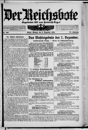 Der Reichsbote vom 08.12.1924