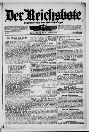 Der Reichsbote on Jan 5, 1925