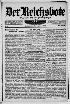 Der Reichsbote on Jan 9, 1925