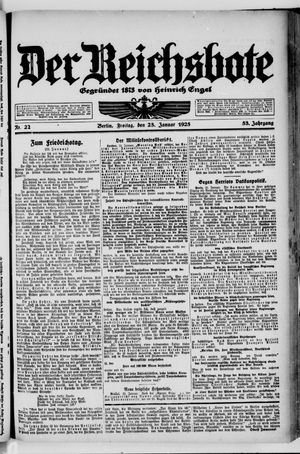 Der Reichsbote vom 23.01.1925
