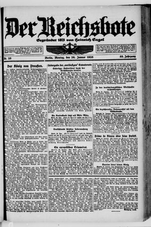 Der Reichsbote on Jan 26, 1925