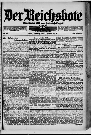 Der Reichsbote vom 01.02.1925