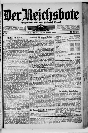 Der Reichsbote vom 23.02.1925