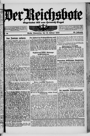 Der Reichsbote vom 26.02.1925