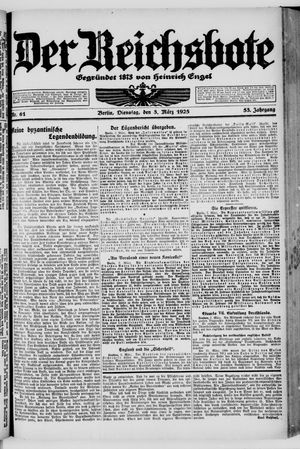 Der Reichsbote vom 03.03.1925
