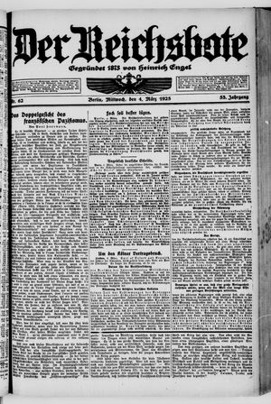 Der Reichsbote vom 04.03.1925