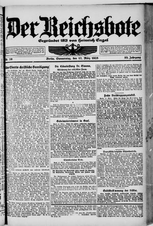 Der Reichsbote on Mar 12, 1925