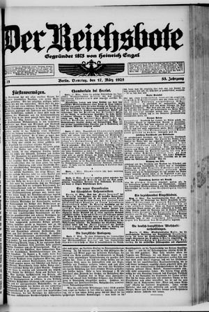 Der Reichsbote on Mar 17, 1925