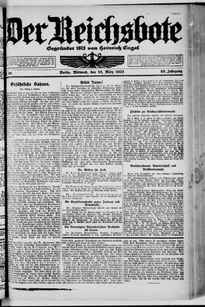 Der Reichsbote vom 18.03.1925