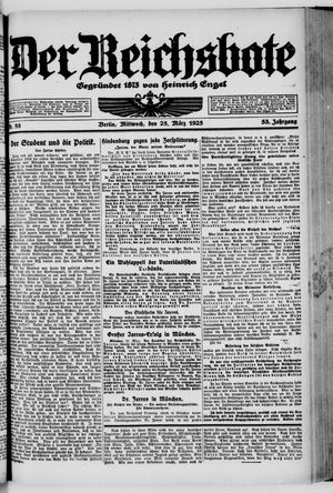 Der Reichsbote on Mar 25, 1925