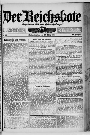 Der Reichsbote vom 27.03.1925