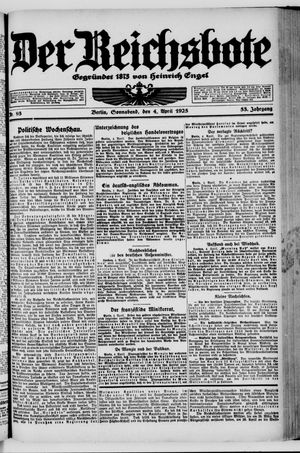 Der Reichsbote vom 04.04.1925