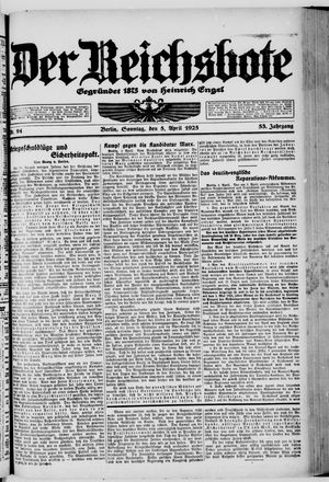 Der Reichsbote on Apr 5, 1925