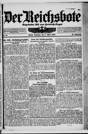 Der Reichsbote vom 07.04.1925