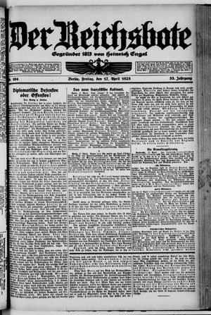 Der Reichsbote vom 17.04.1925