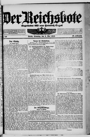 Der Reichsbote vom 03.05.1925