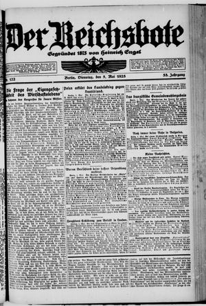 Der Reichsbote on May 5, 1925