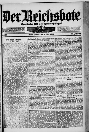 Der Reichsbote vom 08.05.1925