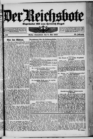 Der Reichsbote vom 09.05.1925