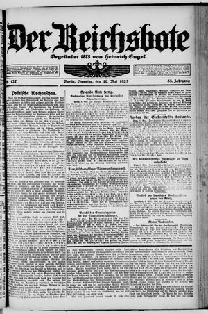 Der Reichsbote on May 10, 1925