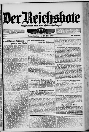 Der Reichsbote vom 15.05.1925