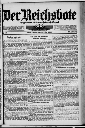 Der Reichsbote vom 22.05.1925