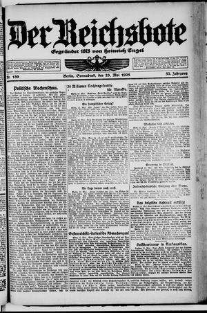 Der Reichsbote vom 23.05.1925