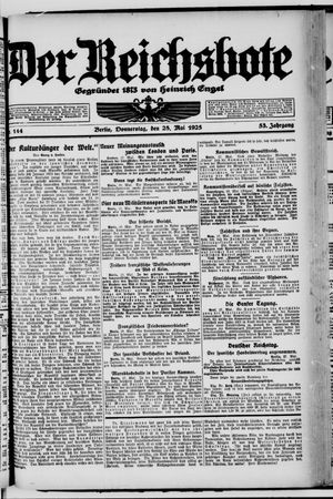 Der Reichsbote vom 28.05.1925