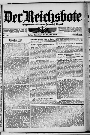 Der Reichsbote vom 30.05.1925
