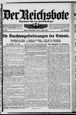 Der Reichsbote vom 06.06.1925