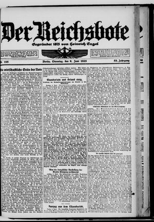 Der Reichsbote vom 09.06.1925