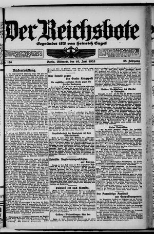 Der Reichsbote vom 10.06.1925