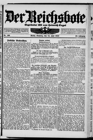 Der Reichsbote vom 14.06.1925
