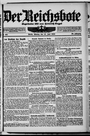 Der Reichsbote vom 15.06.1925