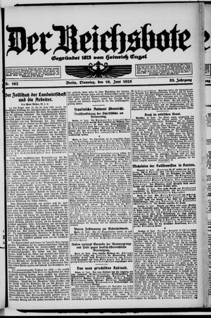 Der Reichsbote vom 16.06.1925