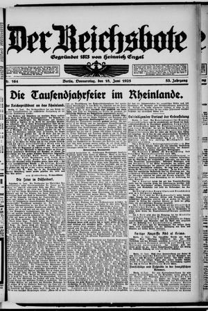 Der Reichsbote vom 18.06.1925