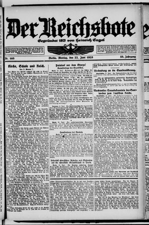 Der Reichsbote vom 22.06.1925