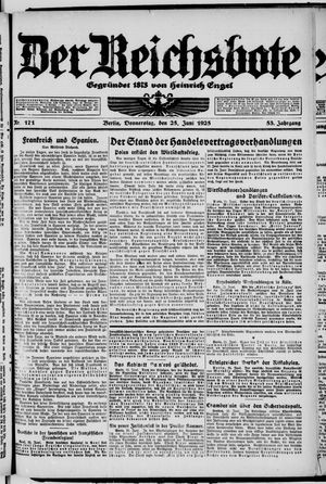 Der Reichsbote vom 25.06.1925