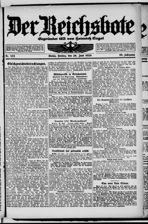 Der Reichsbote vom 26.06.1925