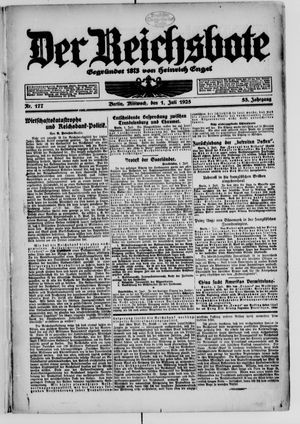 Der Reichsbote vom 01.07.1925