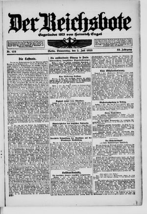 Der Reichsbote vom 02.07.1925