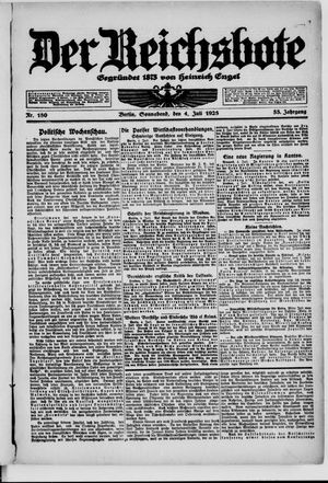 Der Reichsbote vom 04.07.1925