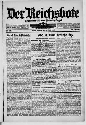 Der Reichsbote vom 06.07.1925