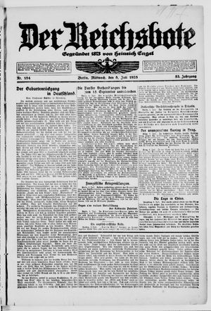 Der Reichsbote on Jul 8, 1925