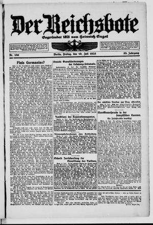 Der Reichsbote vom 10.07.1925