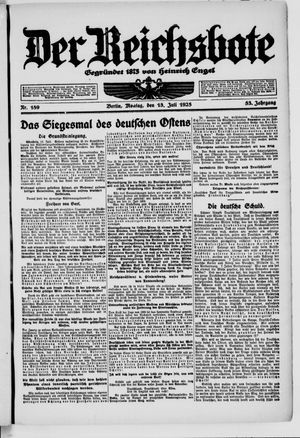 Der Reichsbote vom 13.07.1925